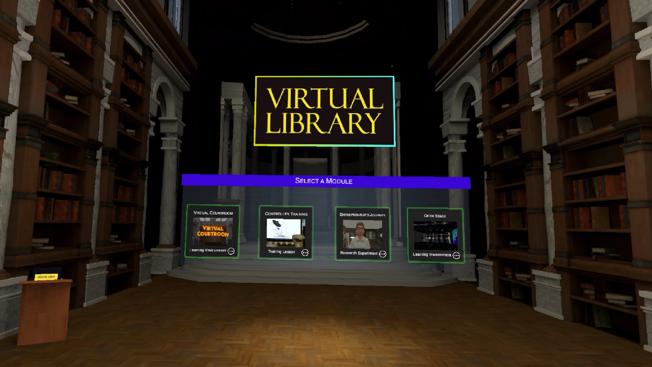 Main lobby in Virtual Library